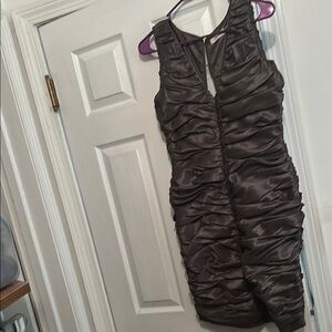 Elegant green Ruched Dress